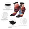 thumbnail image 5 of Pofeuu Cute Red And White Elf Print 30cm Socks, Adult Running Hiking Socks for Youth and Adult, 5 of 7