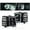 Clear Lens Black Housing Clear Reflector, variant on CROSSDESIGN LED Tube Dual Projector Headlights w/Bulbs Fit for Chevy Silverado 1500 2007-2013/Fit 2500 3500&HD 2007-2014/Not Fit 2007 (Old Body) Classic Headlamps