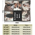 thumbnail image 5 of Personalised Photo Blanket Customized Blanket Picture Blanket Personalised for Kids Adults Birthday Anniversary Wedding Valentines Christmas Personalized Gifts 10 Photos 4 Size, 5 of 6
