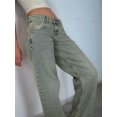 thumbnail image 3 of Women Baggy Jeans Mid-Low Waist Boyfriend Streetwear Vintage Jeans Wide Leg Denim Pants Sand Washed Blue S, 3 of 5