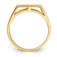 thumbnail image 2 of 14K Yellow Gold Ring Band Signet 12.0x12.5mm Open Back Men's, Size 8, 2 of 5