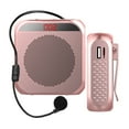 thumbnail image 2 of Portable Mini Voice Amplifier 5W 2400mAh Multifunctional Personal Voice Speaker With Microphone Display For Speech Meeting, 2 of 7