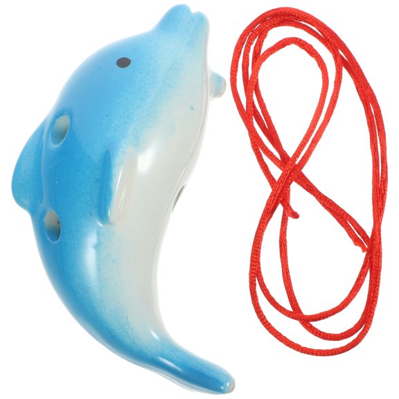 Dolphin Ocarina during Musical Instruments Kids Hanging Pendant Ceramic Student