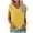 Yellow, variant on fatyb Women's V Neck Cap Sleeve Tank Tops Summer Casual T Shirts for Women Loose Basic Tees Blouses