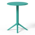 thumbnail image 5 of WestinTrends Playa 3-Piece Outdoor Resin Patio Bistro Set with Stackable Patio Dining Side Chairs, Turquoise, 5 of 13