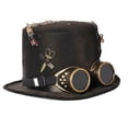 thumbnail image 6 of GRACEART Steampunk Hut Vintage Zylinder Hut mit Brille for Karneval, Hallo, Mottoparty, 6 of 9