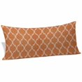thumbnail image 2 of Orange Morocco Body Pillow Covers 20"x60", Farmhouse Ethnic Geometric Grid Aesthetic Soft Brushed Microfiber Breathable Throw Pillow Covers, Pillowcase with Zipper for Couch Sofa Bedroom Living Room, 2 of 9