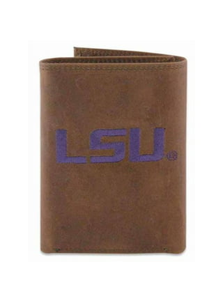 LSU Tigers Trifold Debossed Leather Wallet