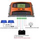 thumbnail image 3 of Controlador de carga de panel solar inteligente 30A 12V / 24V con pantalla LCD y puerto USB, protección contra sobrecorriente, para iluminación LED de lámpara de batería de panel solar (30A) JFHHH pequeña, 3 of 5