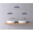 thumbnail image 3 of Laurel Wreath Leaves Elements Vinyl Art Decals Floral Wall Sticker Décor Deep Blue, 3 of 6