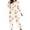 3Beige, variant on Xijirk Women Halloween Pajama Set Long Sleeve Boat Neck Top with Jogger Pants Bat Polka Dot Print Loungewear for Sleepwear and Holiday Party,Light Yellow,XXL