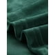 thumbnail image 5 of Top de terciopelo Inspire Chic para mujeres, blusa de manga larga con escote cuadrado, color verde oscuro, talla S, 5 of 6