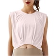 thumbnail image 1 of AherBiu Workout Tank Tops Woman Quick Dry Lightweight Athletic Camis Solid Color Running Crop Tops, 1 of 6