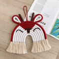thumbnail image 3 of Deer Lion Wall Décor Handmade Weaving Ornament Modern Home, 3 of 5