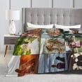 thumbnail image 5 of Custom Blanket with Photos Text, Customized Blankets with Photos Collage Customized Blankets for Family Birthday Wedding Gift, Personalized Bed Throw Blanket for Adult Child Black, 60" x 50", 5 of 6