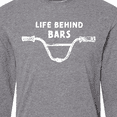 thumbnail image 4 of Inktastic Life Behind Bars BMX Long Sleeve T-Shirt, 4 of 5