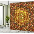 thumbnail image 5 of Ambesonne Vintage Shower Curtain, Celtic Motif Victorian, 69"Wx84"L, Red Yellow, 5 of 5
