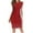 Red, variant on Women's Retro Floral Lace Slim Evening Cocktail Mini Dress Sleeveless Scalloped Hem Fitted Lace Bodycon Pencil Dress