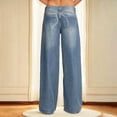 thumbnail image 4 of Pants for Women, Women's Low Rise Baggy Jeans Y2k Loose Wide Leg Denim Pants, 4 of 9