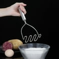 thumbnail image 4 of ReaNea Potato Masher, 9.6" Stainless Steel Heavy Duty Metal Potato Ricer, Food Masher Utensil, Hand Masher, Vegetables Fruits Masher, 4 of 7