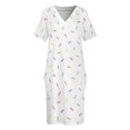 thumbnail image 3 of Vestido holgado de arcoíris para mujer Conjunto elegante con bolsillos ideal para ocasis especiales, 3 of 6