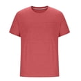 thumbnail image 5 of LWavelet Distressed Pocket Men's Short Sleeve T-Shirt Soft Ideal for Summer Casual and Leisure Wear Watermelon Red 3XL, 5 of 6