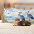 thumbnail image 3 of Pack of 2 Outdoor Pillow Covers 20x12 Inch Waterproof Coastal Birds Throw Pillow Covers,Decorative Couch Pillow Shams Protectors Blue Sky Heron Seabird Tropical Beach Patio Pillowcases Cushion Covers, 3 of 8