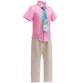 thumbnail image 3 of Nick Costume Shirt with Tie Hawaiian Printed T-Shirt Birthday Party Fox Outfit, 3 of 6