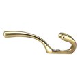 thumbnail image 4 of Richelieu T5611130 4-3/4" Triple Metal Coat Hook - Brass, 4 of 4