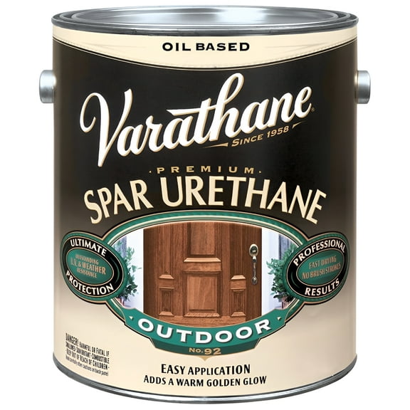Varathane Satin Clear Exterior Low VOC Spar Urethane, 1 Gal. 242182
