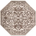 thumbnail image 2 of Rugs.com Hermitage Collection Rug – 8 Ft Octagon Chocolate Brown Medium Rug Perfect For Living Rooms, Kitchens, Entryways, 2 of 9