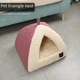 thumbnail image 1 of Lindo nido para gatos otoño e invierno cálido gato semicerrado osito de peluche perrera para perros pequeños casa para mascotas para gatos desmontable, 1 of 5