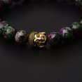 thumbnail image 2 of RSAMD Natural Gemstone Beads Buddha Head Beaded Men Womens Lava Bead Handmade Bracelet-504-18, 2 of 2
