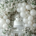 thumbnail image 5 of Pearl White Balloons 50 pcs 12 Inch White Latex Helium Balloons for Wedding Bridal Graduation Engagement Baby Shower Gender Reveal Anniversary Birthday Party Decorations White-Z30, 5 of 12