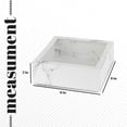 thumbnail image 4 of Clear Window Gift Boxes Square White 6" X 6" X 2" 12 Pack, 4 of 5