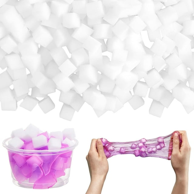 ORUYROP 400 Pcs Cubes de Gelée pour Slime, Breloques pour Slime, Accessoires de Slime pour Garçons et Filles, Bricolages DIY