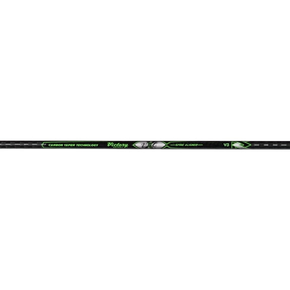 Victory Archery VXT Gamer Taper 630 GPI Target Shafts 12pk, High Modulus Carbon, Micro-Diameter, Spine Tolerance  /- .003, Includes Gold Pin Bushings and Pin Nocks (VXTG-630TS-12)