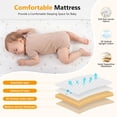 thumbnail image 5 of COFUNOK Baby Bassinet,Baby Bassinets Bedside Sleeper With 360° Swivel Wheels,Bedside Bassinet for Newborns,7 Adjustable Height,Full-Mesh Sides,Large Storage Basket-Dark gray, 5 of 6