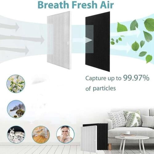 115115 HEPA Replacement Filters A for Winix PlasmaWave C535, 5300-2, P300, 5300, P300,6300, 5300-2, 6300-2 Air Purifier,  Pack of 2  HEPA filter 8 Filter cotton