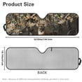 thumbnail image 7 of Yuyamidu Camo Hunting Windshield Sun Shade Compatible with Jeep Wrangler Deer Foldable Sun Shade for Men Women, Keep Car Interior Cooler, 7 of 7