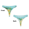thumbnail image 3 of Fotbe USA Tourist Map Tanga Sin Costuras para Mujer con Estampado – Panties Invisibles, Transpirables y Cómodos para Uso Diario-X-Large, 3 of 6