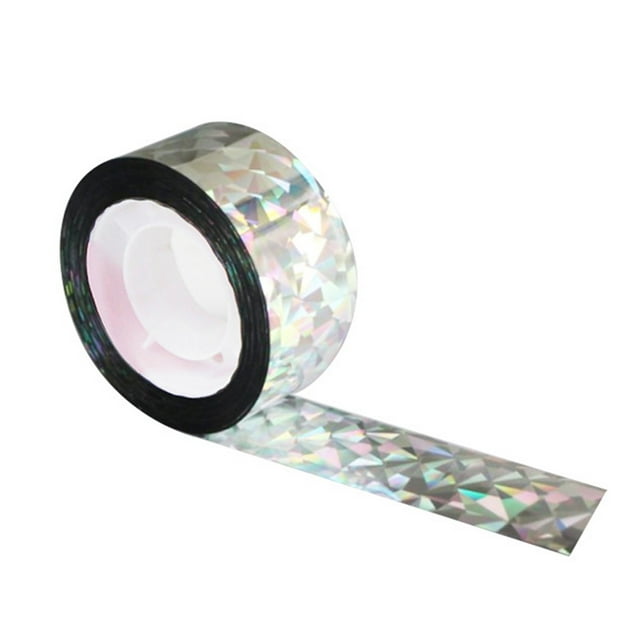 Protective Cover and Bird Tape for Garden Use Durable Reflective Double Shiny Ribbon 24cm Wide with 100m Length for Orchard and Bird Deterrence