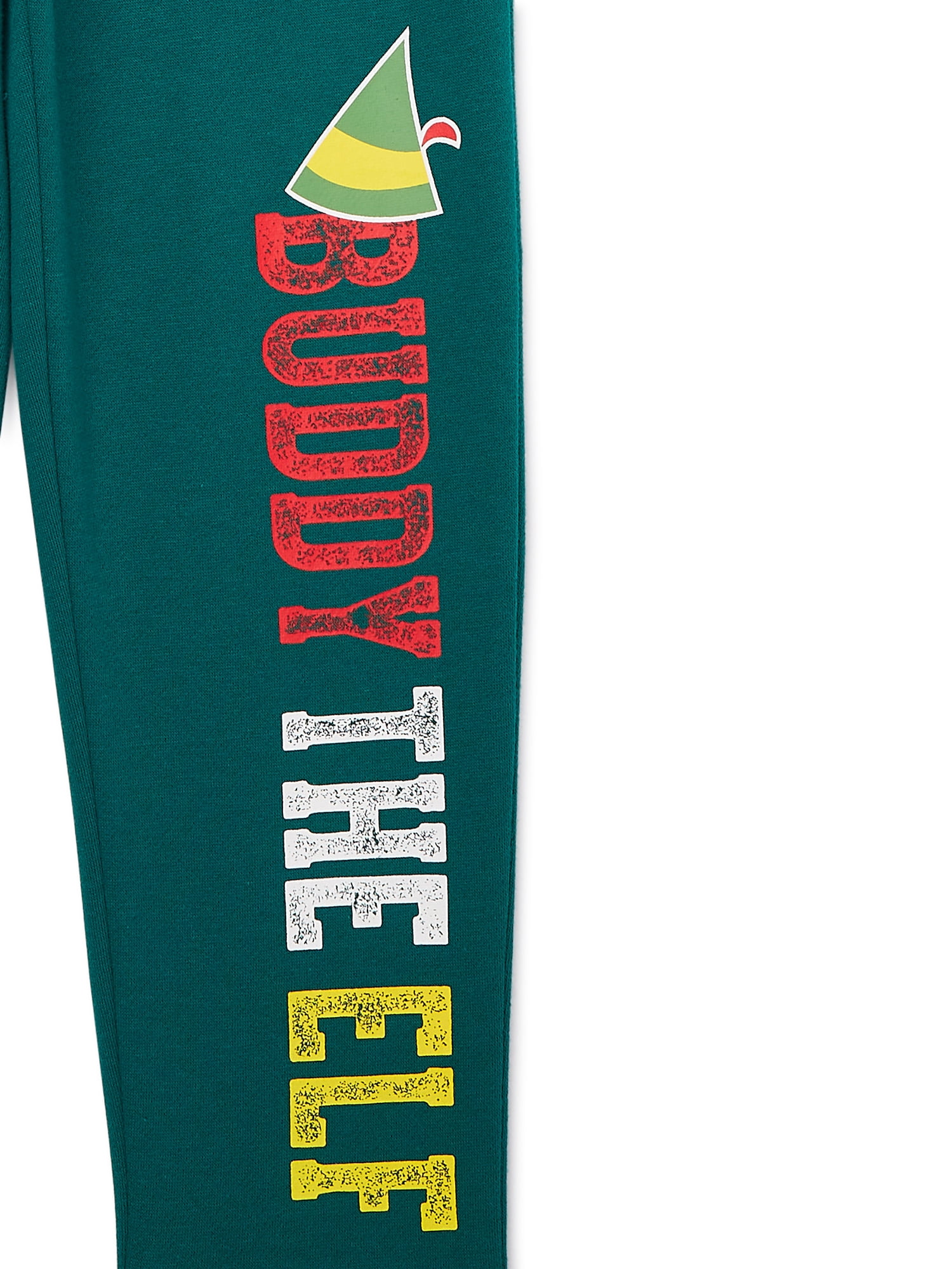 Buddy the Elf Boys Holiday Graphic Fleece Sweatshirt and Jogger Pant 2 Piece Christmas Outfit Set, Sizes 4-12