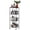 Brown, variant on SolidPal 4 Tier Narrow Metal Wire Shelving with Wheels, Free Standing Storage Rack for Kitchen Bathroom Laundry Garage