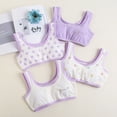 thumbnail image 4 of LYMAYTER Kids Girls Tanks Underwear Toddler Lace Soft Bras Teenagers Workout Underwear for 7-12 T, 4 of 10