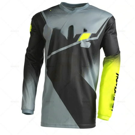 

HNGPNGH Rvouei Enduro Cycling Jersey Short Sleeve DH Motocross Downhill Suit BMX Mountain Bike Riding MTB Breathable Shirt