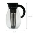 thumbnail image 5 of Primula Flavor Up Airtight Cold Brew Iced Coffee Maker with Fruit Infusion Core for Infused Beverages, Dishwasher Safe, 2.7Qt, Black, 5 of 10