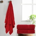thumbnail image 5 of Gold Textiles Luxury 10 Piece Towel Set (Bath Mat 27x54, Hand Towel 16x30, Washcloth 13x13, Bath Mat 22x34) Ultra Plush Absorbent Cotton Towels For Bathroom (Red, 10 Piece Towel Set), 5 of 6