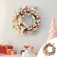 thumbnail image 2 of Vikakiooze 17.72 Inch Valentine'S Day Artificial Wreath, Outdoor Lighted Valentine'S Day Wreath for Front Door for Holiday Valentine'S Day Decorations, Sweet Valentines Day Gifts, 2 of 8