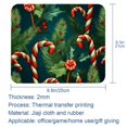 thumbnail image 5 of Christmas Crutches Square Desk Mat, 8.3x9.8 Inch, Non-Slip Rubber Bottom, Printed, Suitable for Office and Gaming - Gaming Mousepad and Mouse Pad, 5 of 6